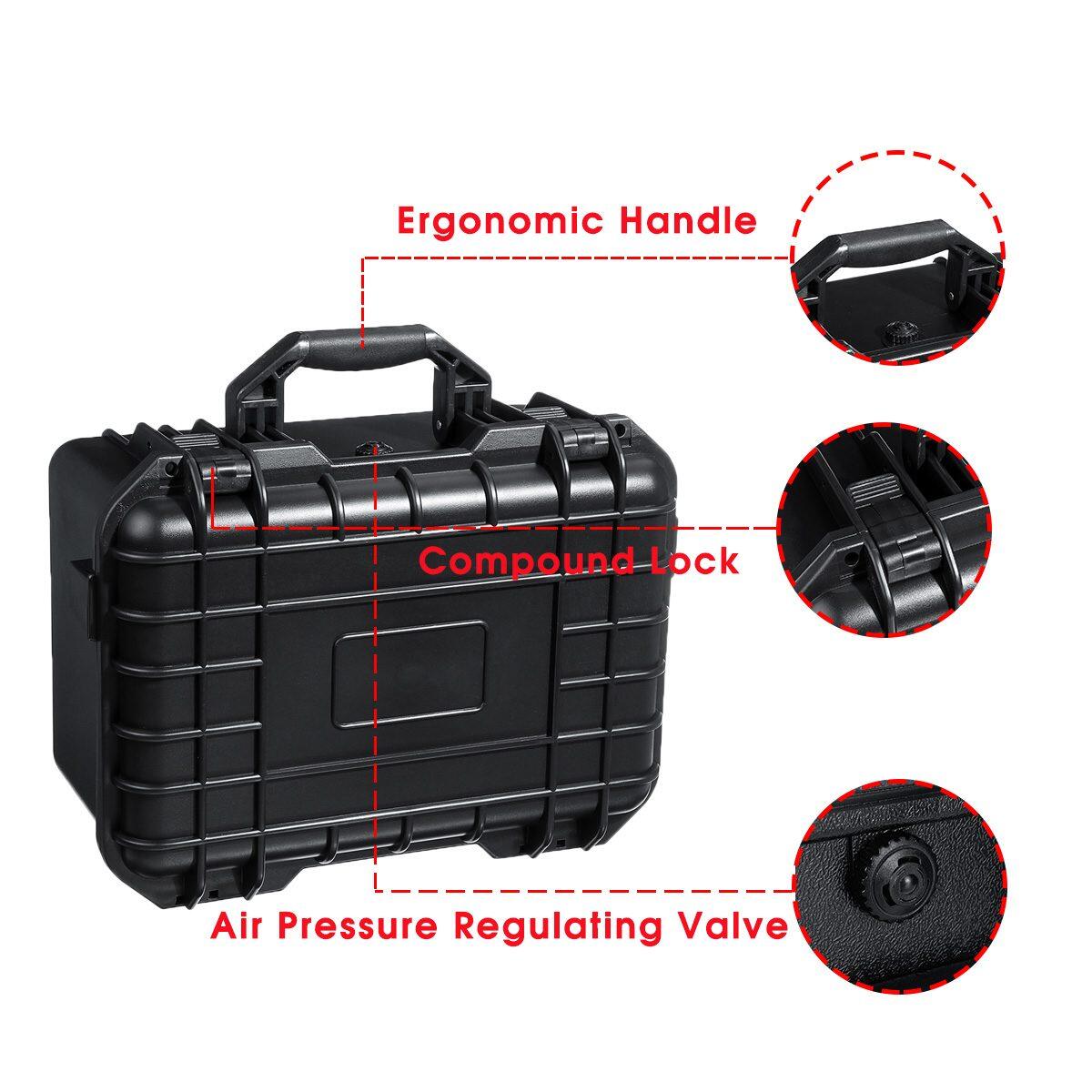 Waterproof safety carrying case shockproof sealing device tool box tool box suitcase box with foam