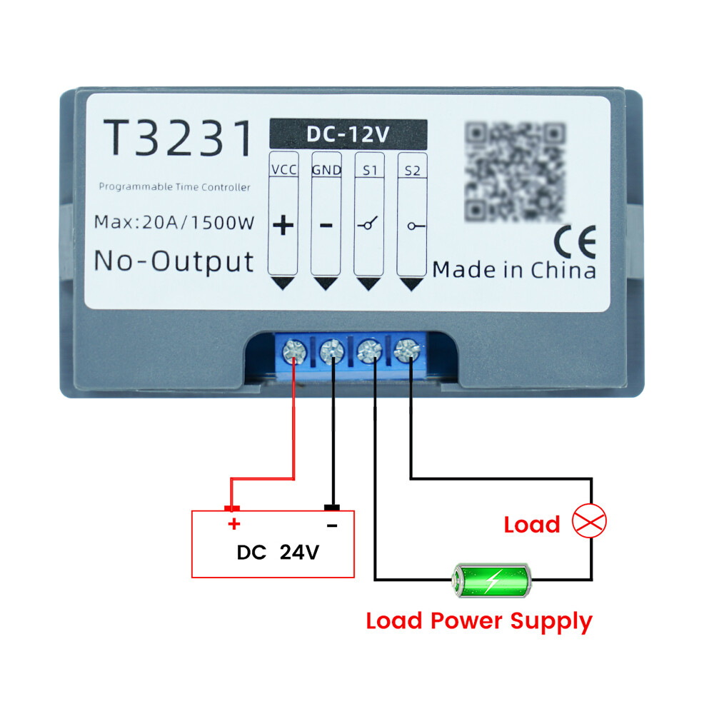diymore T3230 AC110V 220V DC12V / 24v Digital Time Delay Relay LED Hiển thị chu kỳ Hẹn giờ có thể chuyển đổi Công tắc có thể điều chỉnh Thời gian chuyển tiếp Thời gian trễ Công tắc