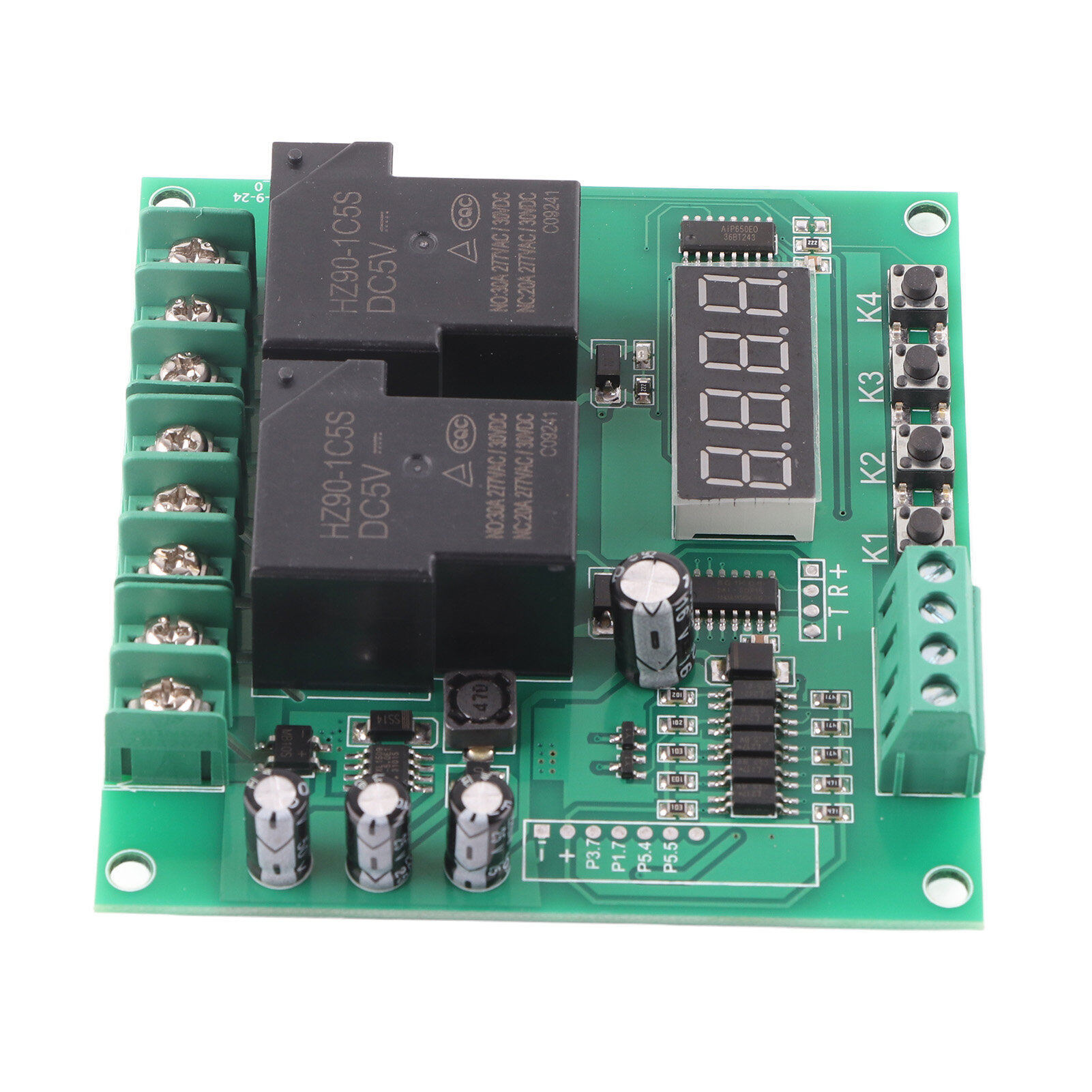 YYB-5 12v 24v Motor Forward/Reverse Control Board Two-way Relay Delay Timing Cycle Module