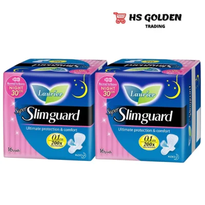 LAURIER Super Slimguard Night Twin Pack 30cm x 16s