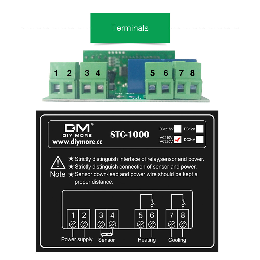 Shockley Digital Temperature Controller Thermostat Thermoregulator incubator Relay LED 10A Heating Cooling STC-1000 STC 1000 110V 220V