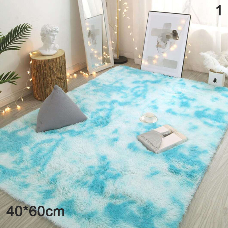 JUNY  Fluffy Rugs Anti-Skid Shaggy Area Rug Dining Room Carpet Floor Mat Home Bedroom