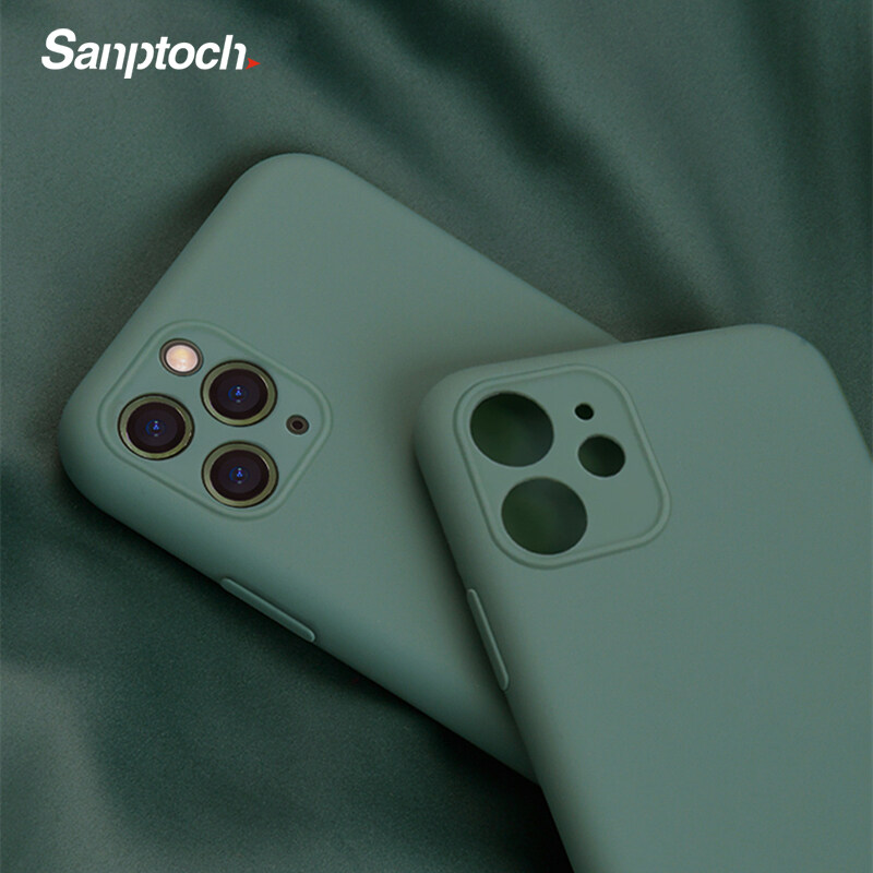 Giá Sanptoch Multi-Color Mềm Silicone Lỏng Ốp Điện Thoại Cho Apple iPhone 11 / 11 Pro Max Siêu Mỏng Cover Quay Lại Ống Kính Vỏ Bảo Vệ