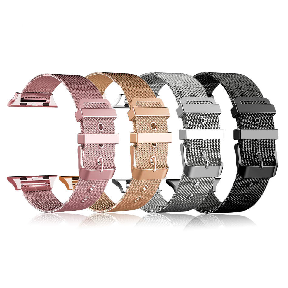 Stainless Steel Loop Band for Apple Watch Ultra Band Strap 38MM 42MM 49mm for Apple Watch 9/8/7/SE/6/5/4/3/2/1 40MM 41mm 44MM 45mm Bracelet Wrist Watchband