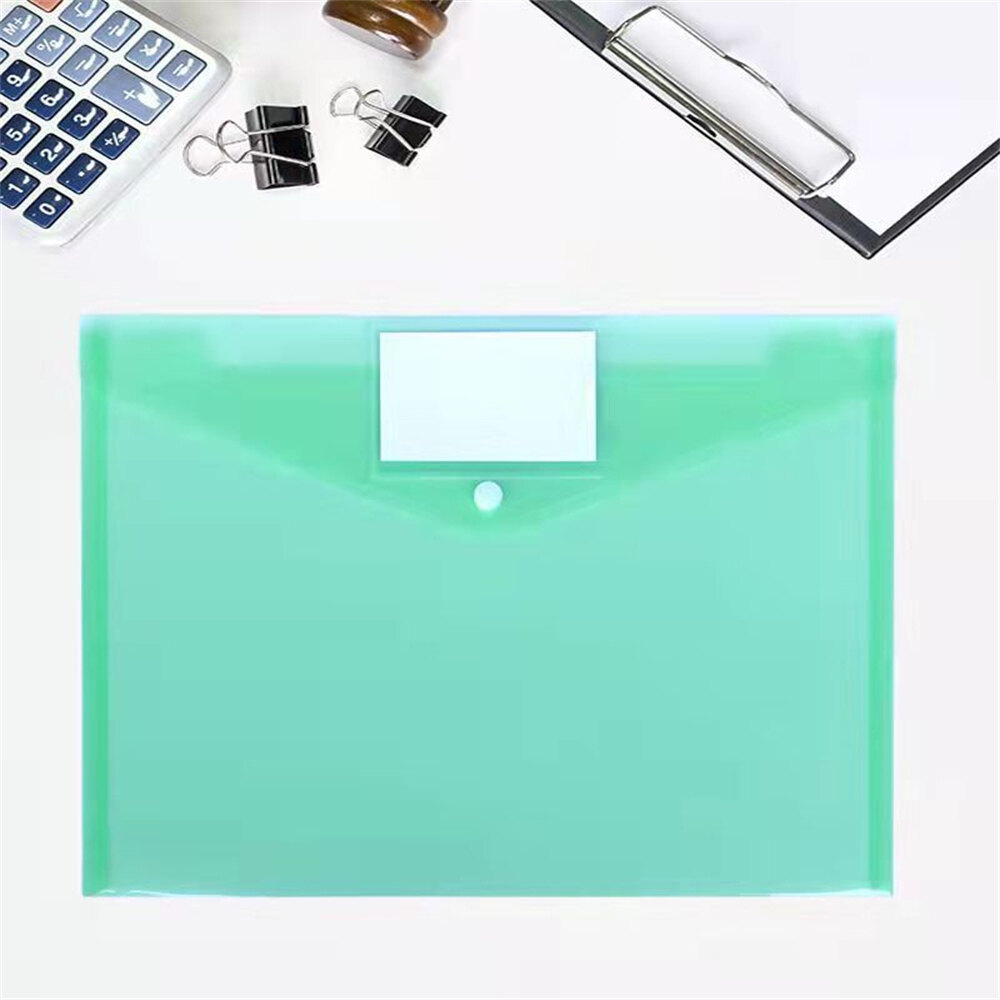 Student Stationery Pouch School Document Organizer Student Folder Organizer Information Pocket Filing Bag Transparent Document Storage Pouch