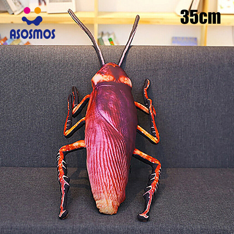 ASM Đệm Nhồi Bông Mô Phỏng Gián 3D Sống Động, Đạo Cụ Chơi Khăm Đồ Chơi Ngủ Trưa Côn Trùng