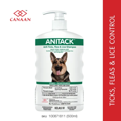 ANITACK Anti-Ticks, Fleas and Lice Shampoo 500ml