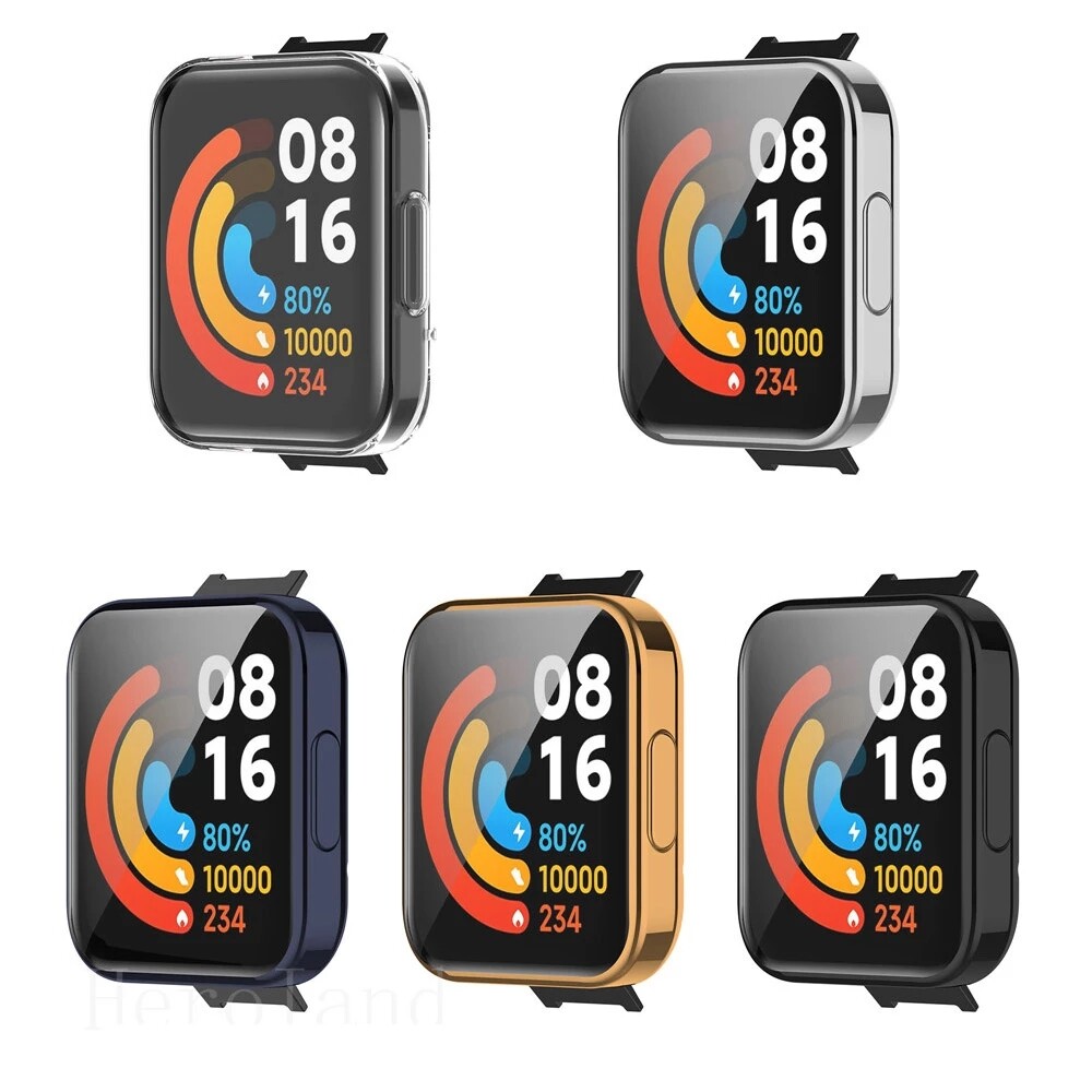 Xiaomi Redmi Watch 2 Lite Ốp Đồng Hồ Bảo Vệ Vỏ Bảo Vệ Toàn Màn Hình Ốp Trong Suốt TPU Trong Suốt Redmi2 Lite