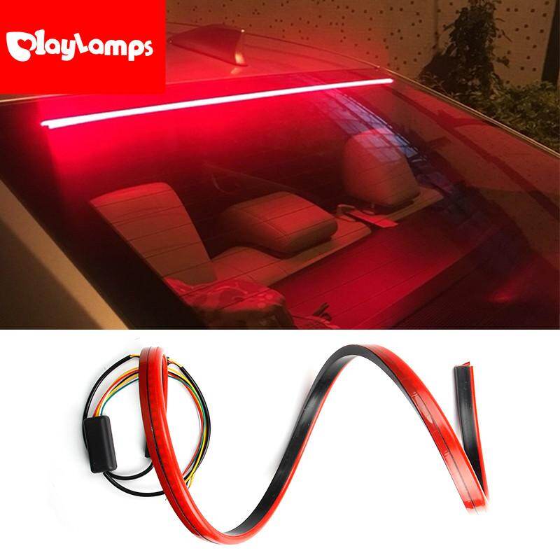 Super Bright Red Flowing Flashing LED Light Car Third Brake Light Rear Tail High Mount Stop Lamp 12V Car Turn Signal Strip