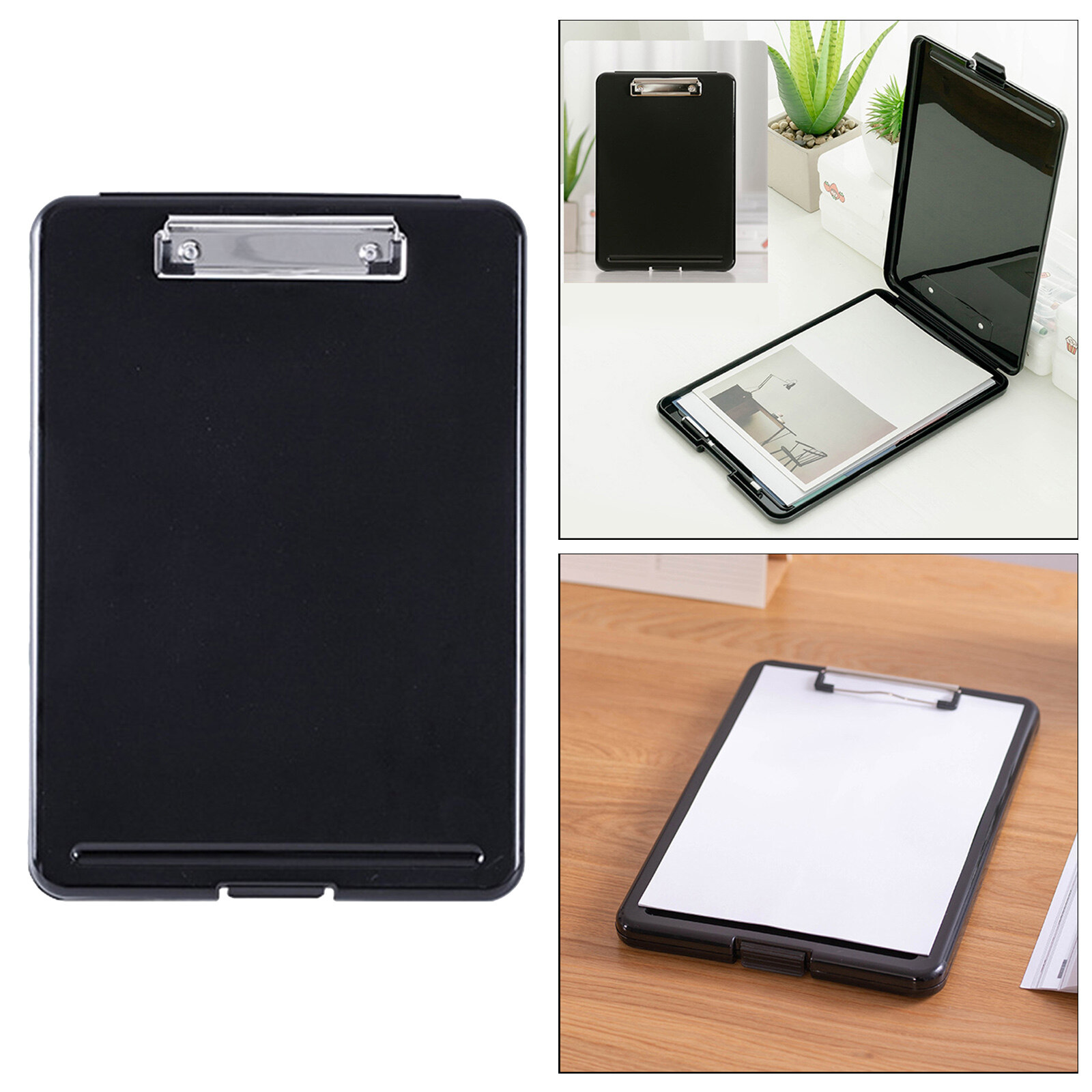 Blesiya Plastic A4 File Box Document Folder Writing Pad Box Organizer Supply