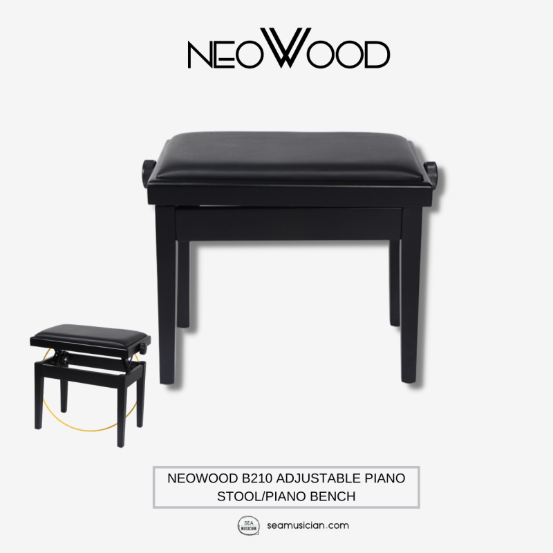 NEOWOOD B210 ADJUSTABLE PIANO STOOL/PIANO BENCH (BANGKU KEYBOARD/ DIGITAL PIANO STOOLS) Malaysia