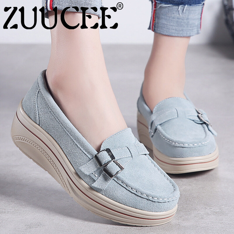 ZUUCEE Giày Đế Giày Mẹ Cỡ Lớn Giày Nữ Đế Xuồng Đi Bộ Giày Nữ Đế Dày Phẳng