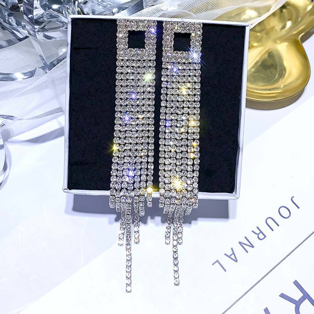 DASHU2 Simple Weddings Jewelry Shiny Geometric Full Rhinestone Choker Clavicle Chain Crystal Necklaces Alloy