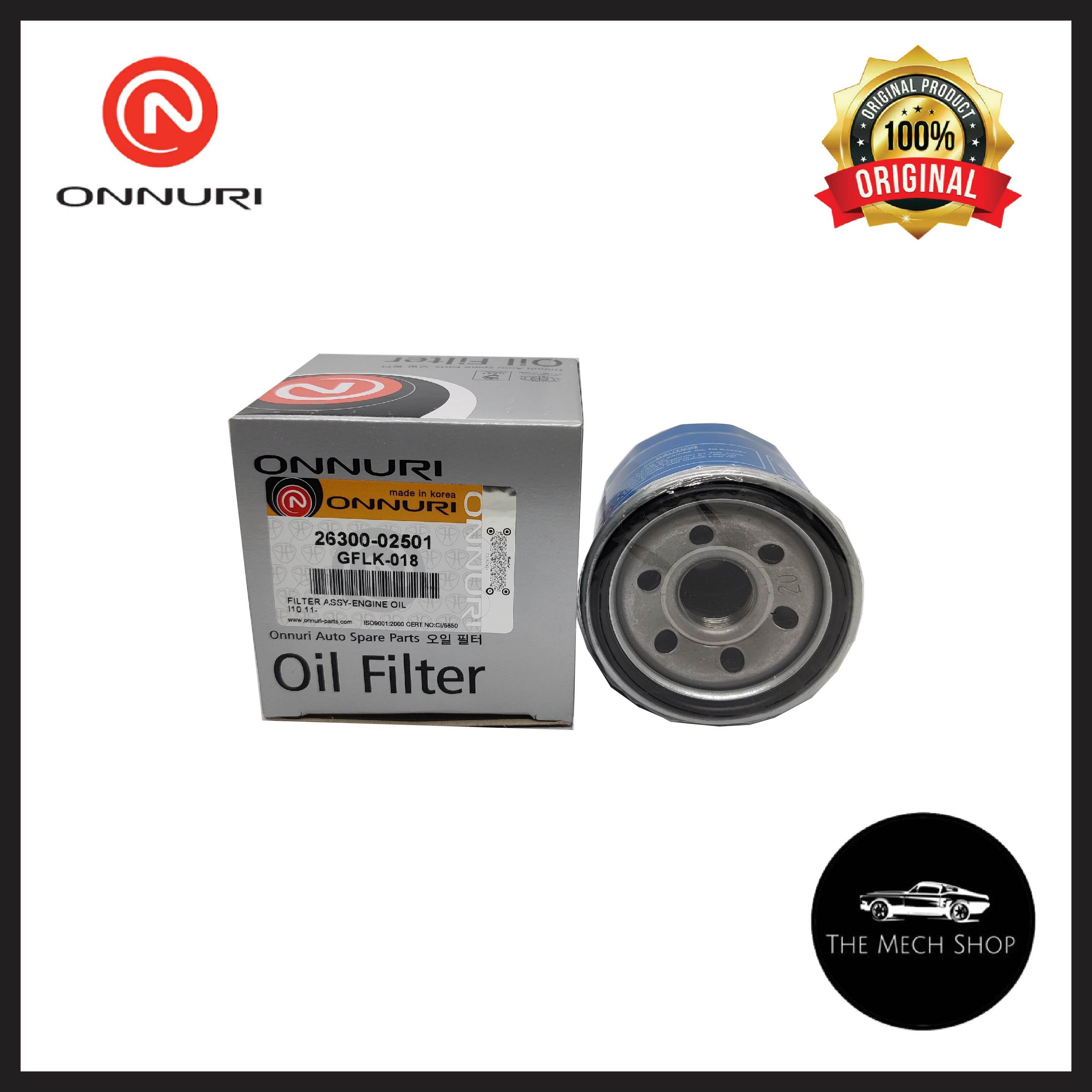 (100% Original) Onnuri Hyundai Kia Oil filter 26300-02501 26300-2Y500 ...