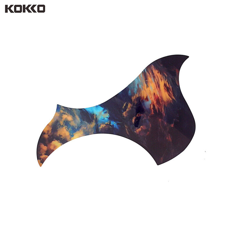 KOKKO Guitar Pick Guard Sticker Self-adhesive Universal for Folk Acoustic Guitar Parts Models:GQ437
