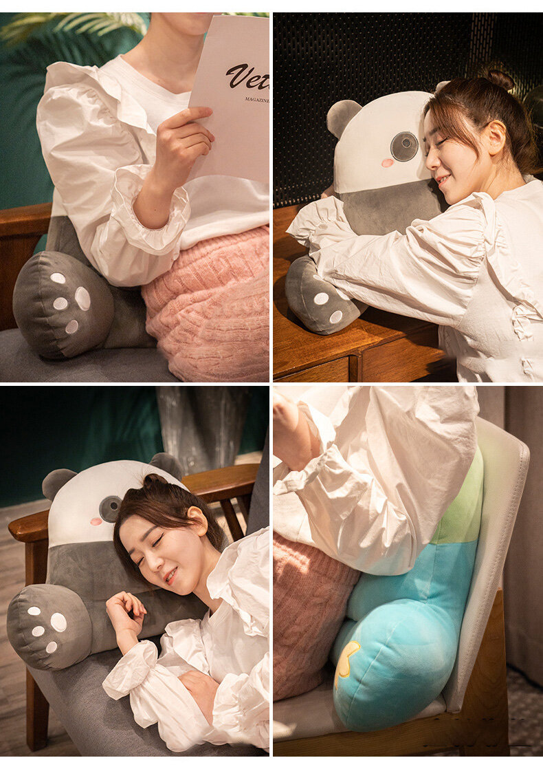 XINLANYASHE Healthy back cushion, back support pillow, memory foam pillow, lumbar support, back cushion, cute cartoon pattern seat cushion pillow, back cushions, waist chair, back cushion, back cushion, soft back pillow for office, pillow, memory pillow M