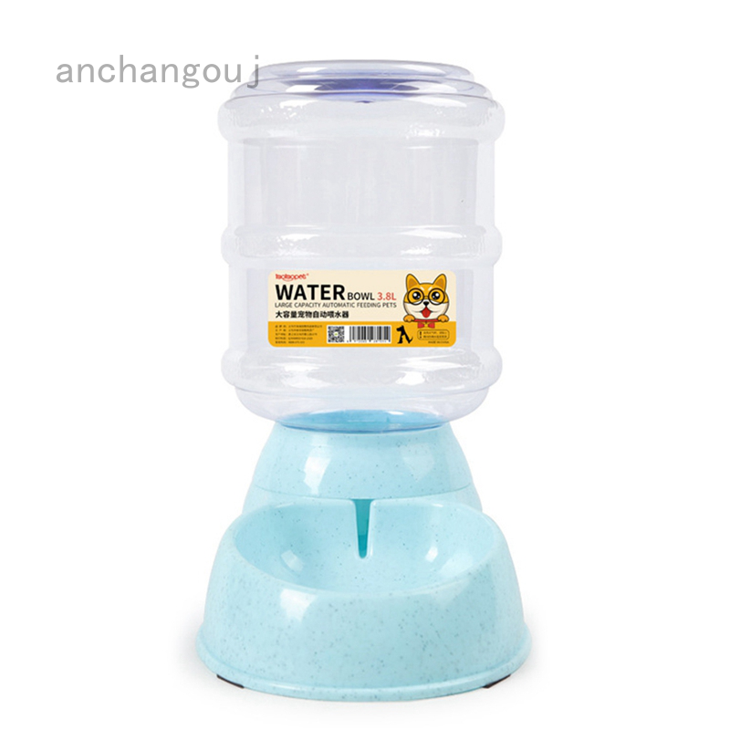 3.8L Lớn Tự Động Thức Ăn Vật Nuôi Bình Nước Dụng Cụ Cho Chó Mèo Ăn Bát Uống Nước Món Ăn
