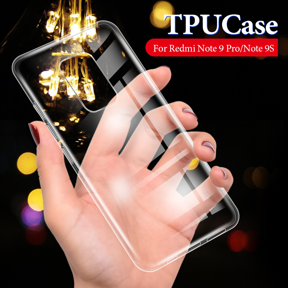 Lenuo Ultra-thin Transparent TPU Casing For Xiaomi Redmi Note 9s / Note 9 Silicone Soft Case For Xiaomi Redmi Note 9 Pro Max / Note 9 Pro Shockproof Phone Cases