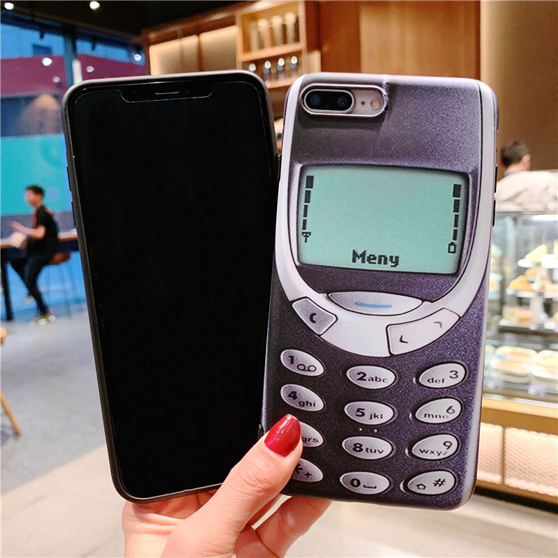 Funny Classical TPU Fitted Phone Case For Apple iPhone 13 Pro Max 12 Pro Max 11 Pro Max Retro Nokia Patterned Soft Case For iPhone X XR XS Max 6 6s 7 8 Plus