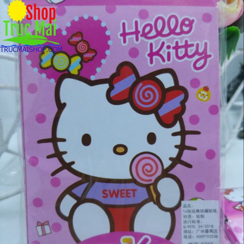 BÓC DÁN HELO KITTY CHO BÉ YÊU (16 tấm )