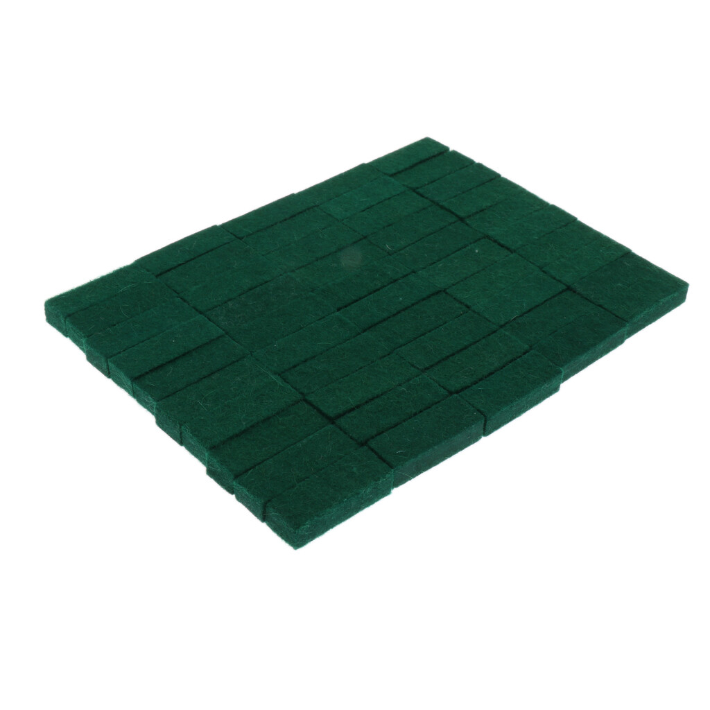 Kowaku 50 Pieces Upright Piano Damper Felt Set Squares Piano Treble Damper Felt