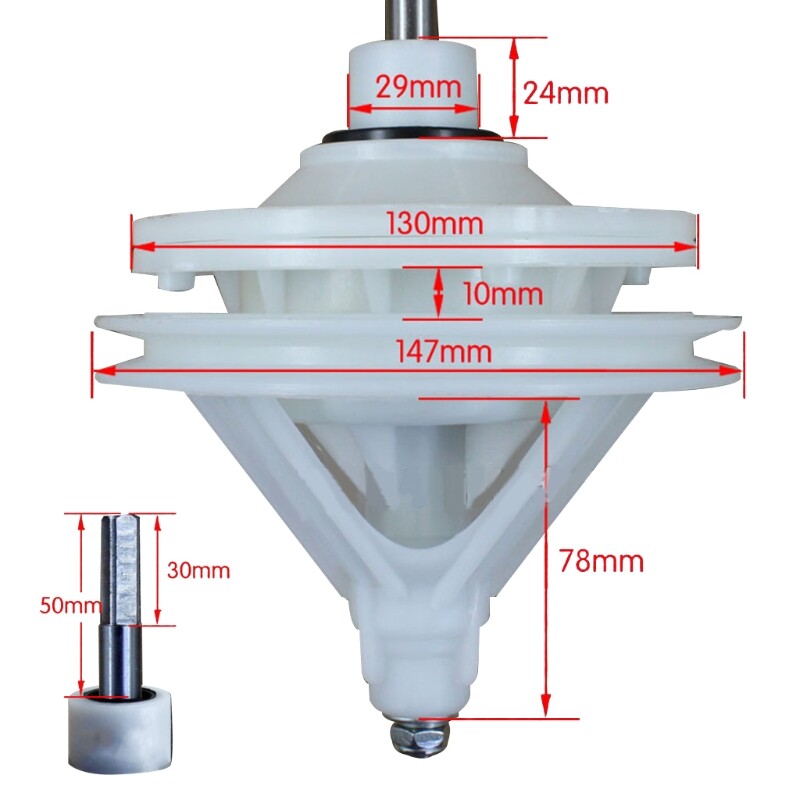 Square shaft height 30/40/45/50mmNew semi-automatic double-cylinder washing machine reducer gearbox transmission shaft