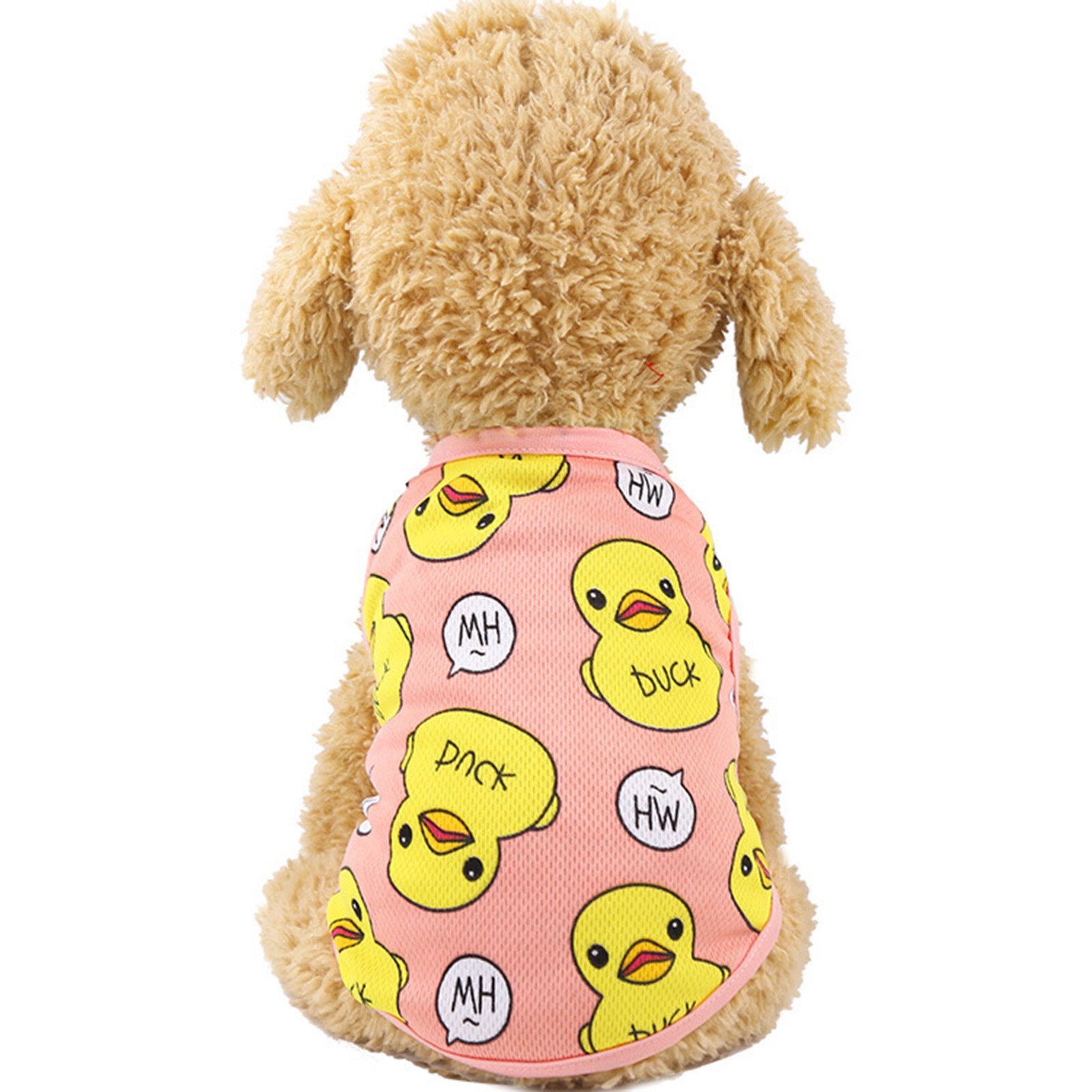 Aixuexi cute duck pattern cotton T-shirt for pet shirts