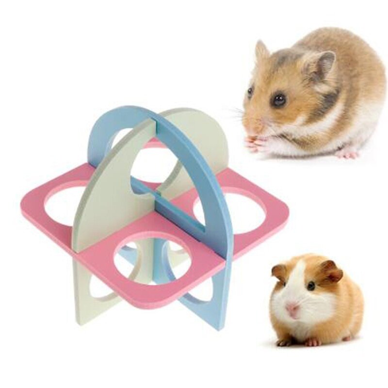 Colorful Hamster Toy Supplies Fitness Circle Seesaw Small Nest House