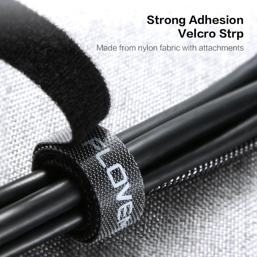 Velcro Ppwer Cable Organizer Wire Winder Earphone Mouse USB Cord Ties Management