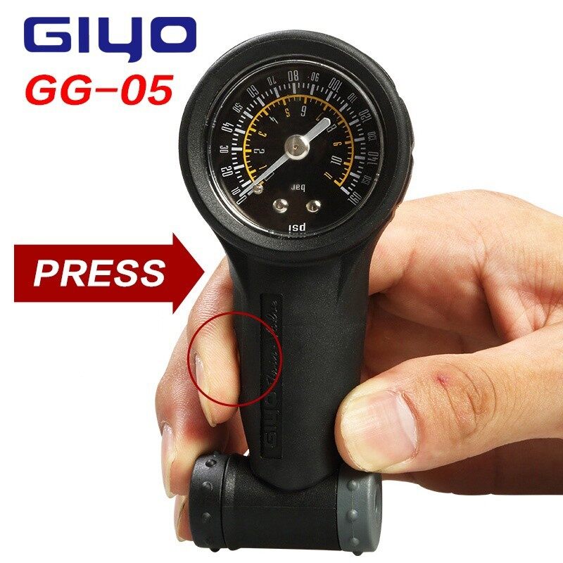 Original Giyo Bike Tire Gauge Schrader Presta Valves Air Pressure Gauge Barometer 160 PSI
