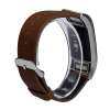 Abbottstore นาฬิกาข้อมือหนังสุดหรูสายคล้องคอ + อะแดปเตอร์สำหรับอะแดปเตอร์สำหรับ Fitbit Charge 2
