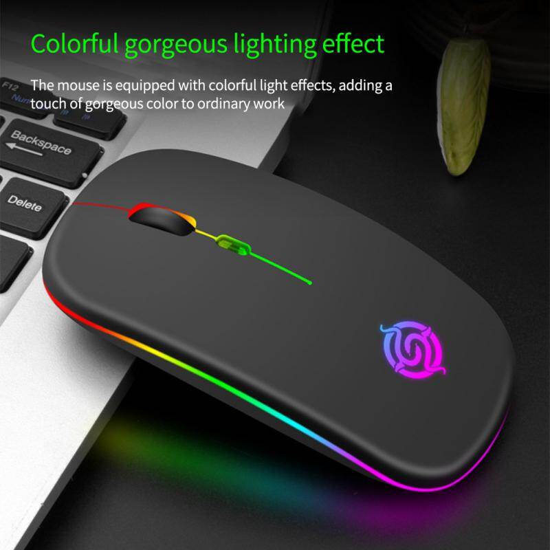 New Wireless Mouse Rgb Rechargeable Mouse Wireless Computer Silent Mause Led Backlit Ergonomic Gaming Mouse For Lap Pc
