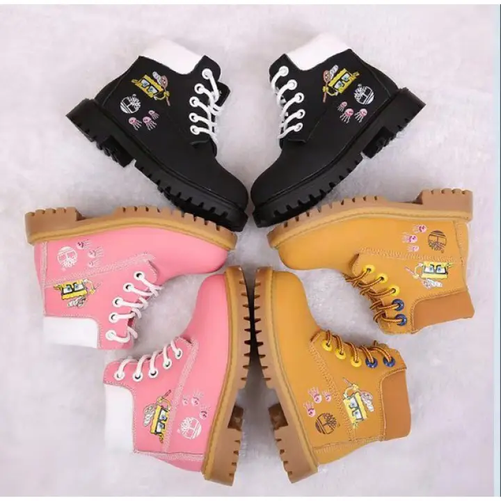 spongebob timberlands boys