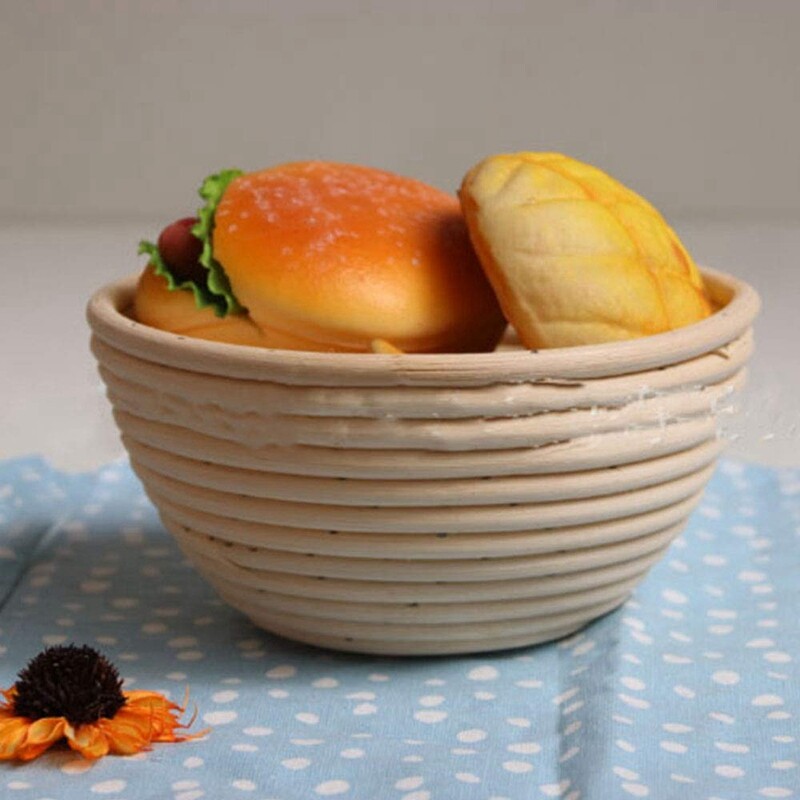 2 Pcs Round Bread Proofing Basket Natural Rattan Sourdough Proving