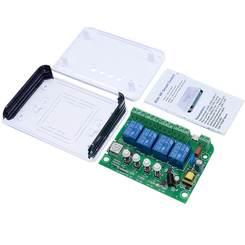 For Ewelink Relay 4CH Smart Home Switch Module Wifi 16A Relay Radio Frequency Remote Control Smart Timer