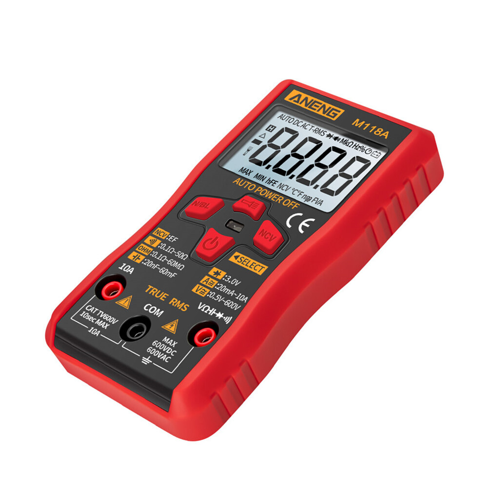 M118A Digital Multimeter True RMS AC/DC Voltage Current Meter NCV Tester