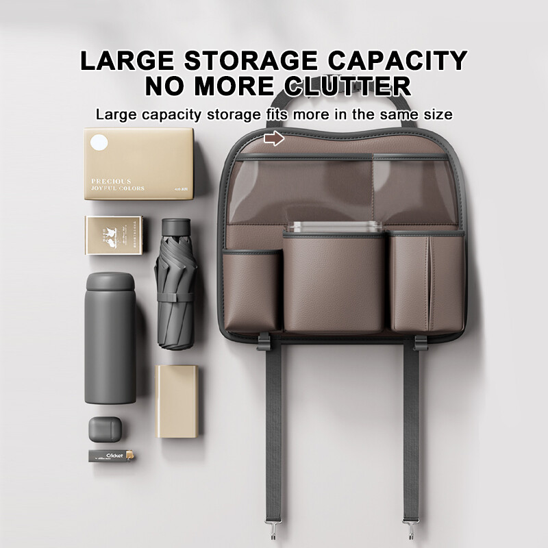 [SEAMETAL Car Seat Back Storage Bag,Multi-functional Car Seat Back Storage Bag Tissue Holder Phone Container Hook Hanging Clothes Umbrella Bag,]