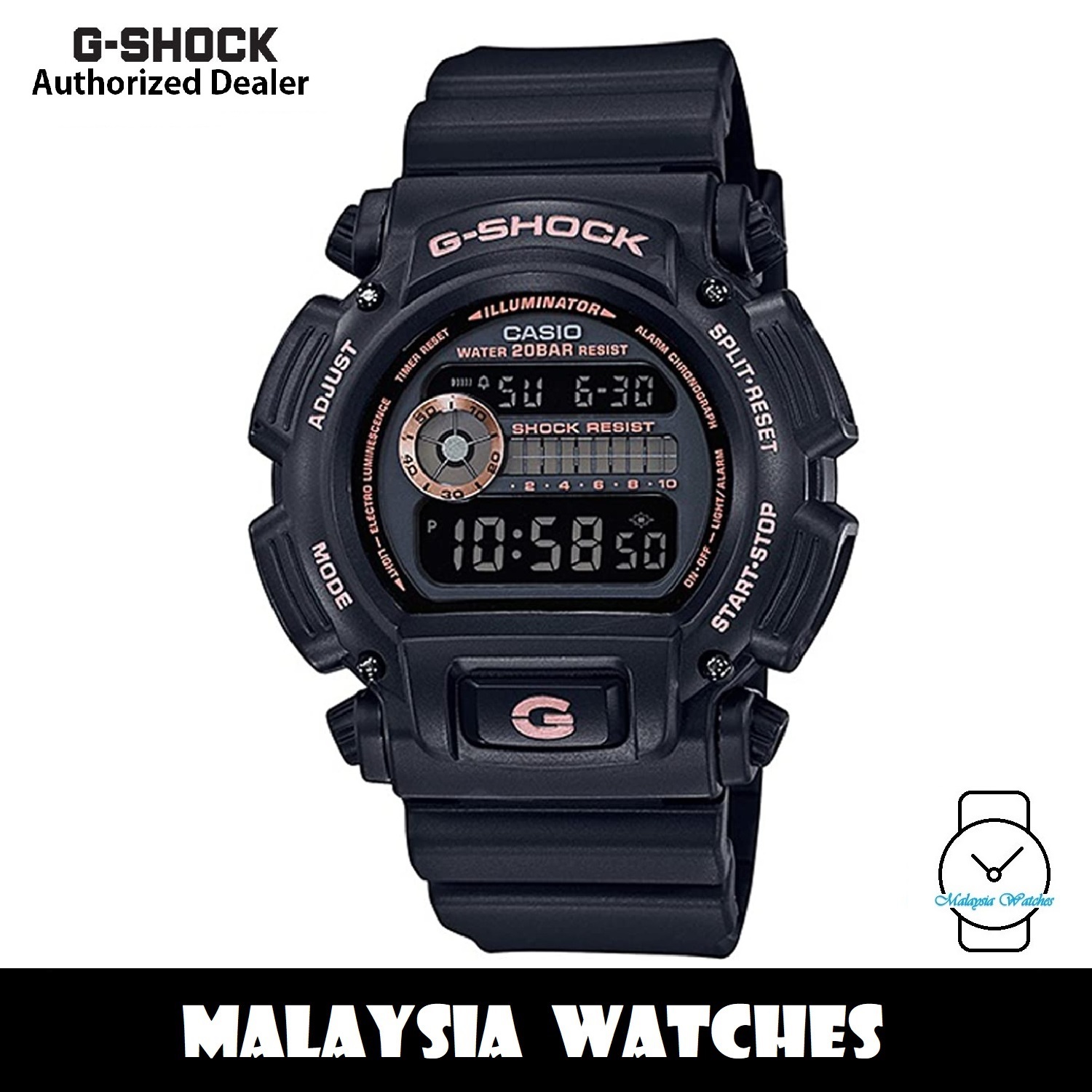 OFFICIAL WARRANTY) Casio G-Shock DW-9052GBX-1A4 Digital Black Dial