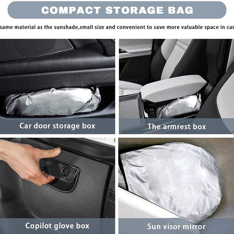 รถ UV Sunshade ด้านหน้ากระจก Sun Shade ป้องกันฟิล์มสำหรับ Volvo XC60 ...