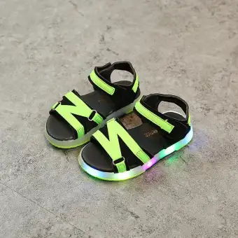 boys light up sandals
