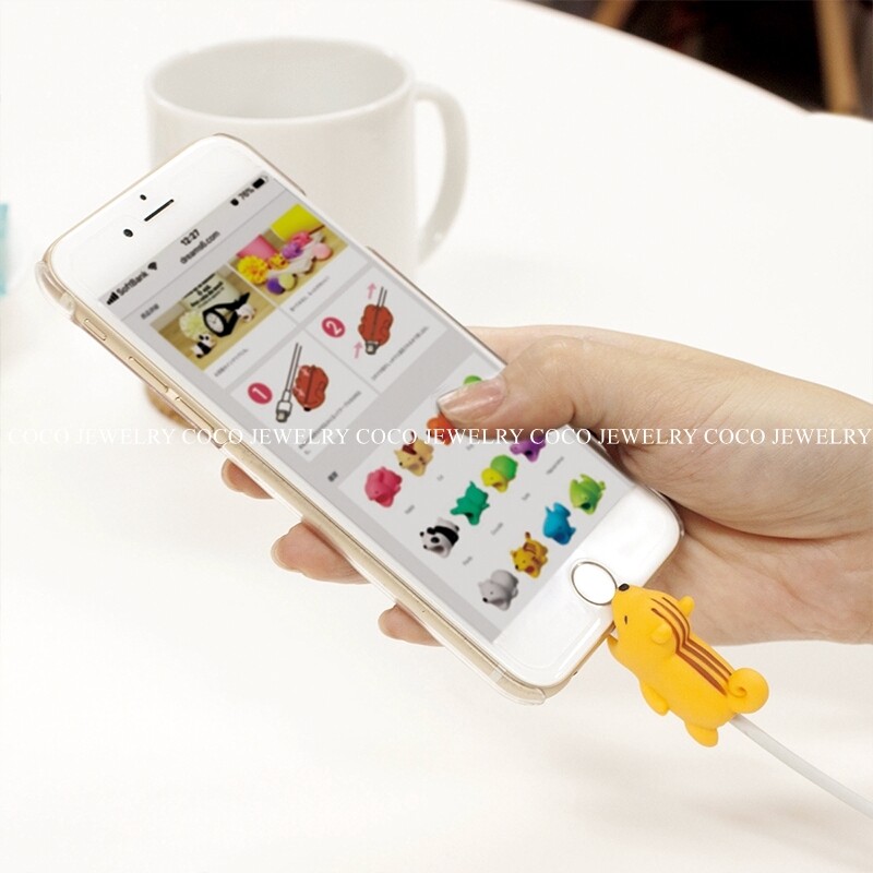 [CO CO] Cáp Dữ Liệu USB Cho Điện Thoại IPhone/Android Cáp Bảo Vệ Sạc Động Vật Cắn