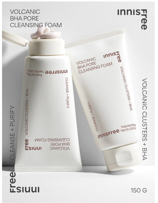 Sữa Rửa Mặt Innisfree Volcanic Pore BHA [Lớn 250G, Nhỏ 150G]
