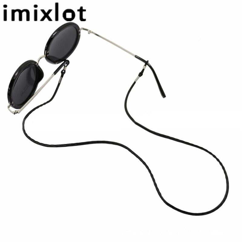 Imixlot Trendy Leather Glasses Rope Eyewear Holder Cord For Women Men Neck Strap Eyeglasses Chain Retainer Accessories