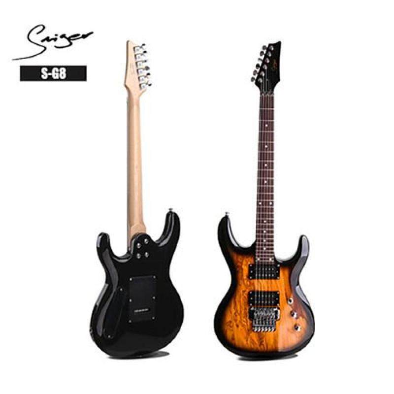 Smiger G8 Electric Guitar Super Strat Floyd Rose Ebony Top 24 Fret Humbucker Malaysia