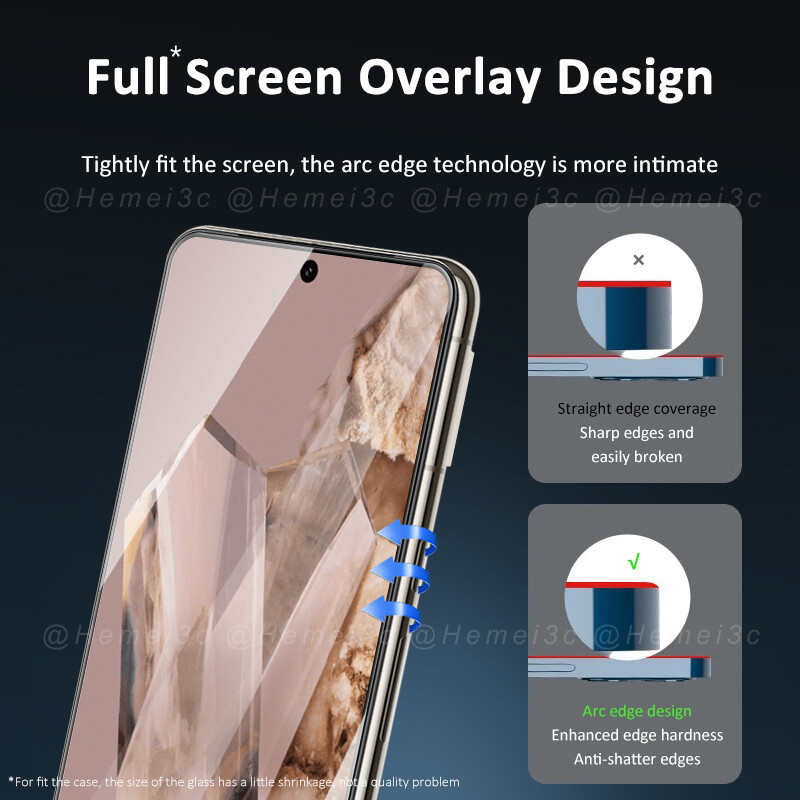For Google Pixel 8 Pro HD /  Matte  Full / Non-full Coverage Explosion-proof Tempered Glass Screen Protector