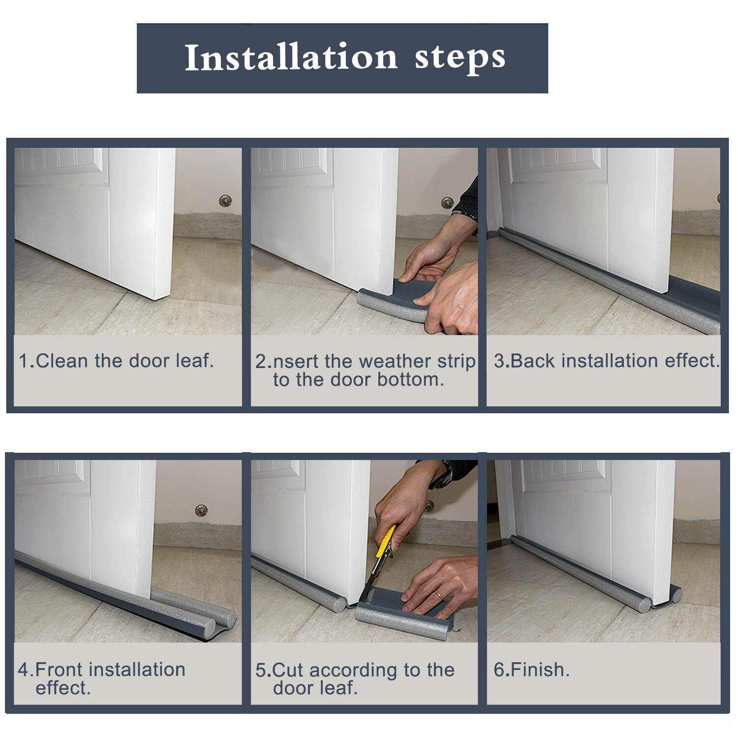 Door Draft Stopper Multipurpose Weather Stripping Noise Stopper