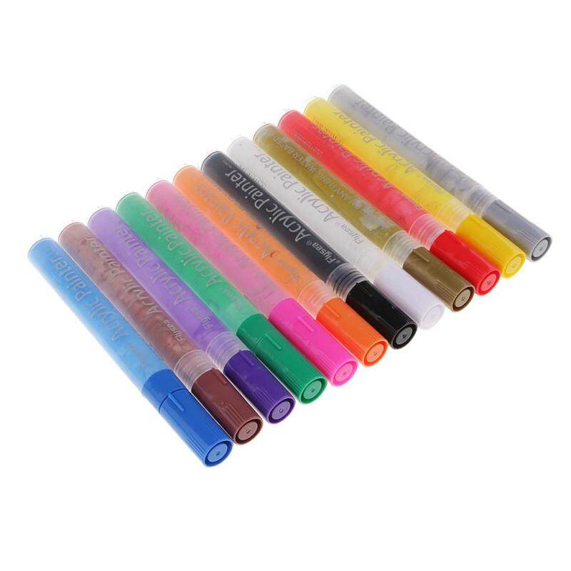 Mua Kesoto 12 Màu Sơn Acrylic Dấu Bút Thường Trực Tranh Bút cho Làm Thiệp