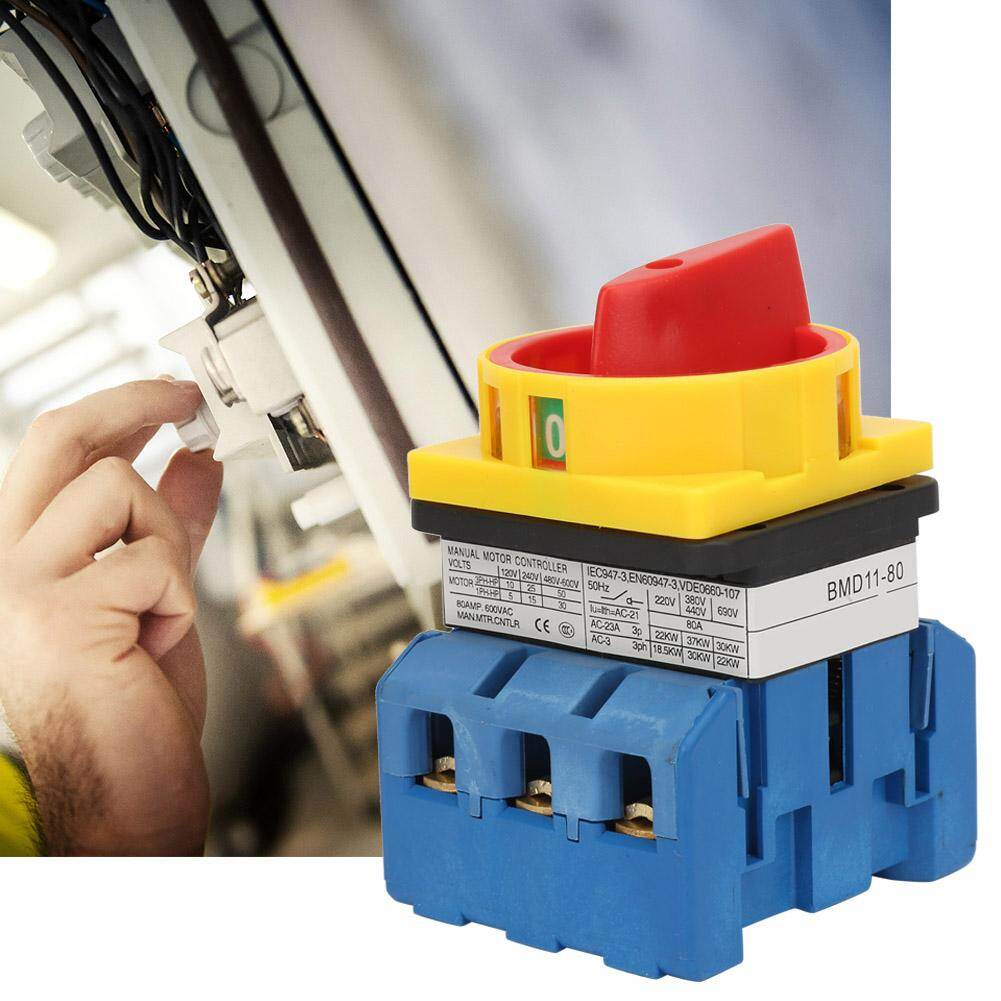 80A/100A Load Circuit Breaker Switch 3-Pole 2-Position Rotary Cam On-Off Power Switch