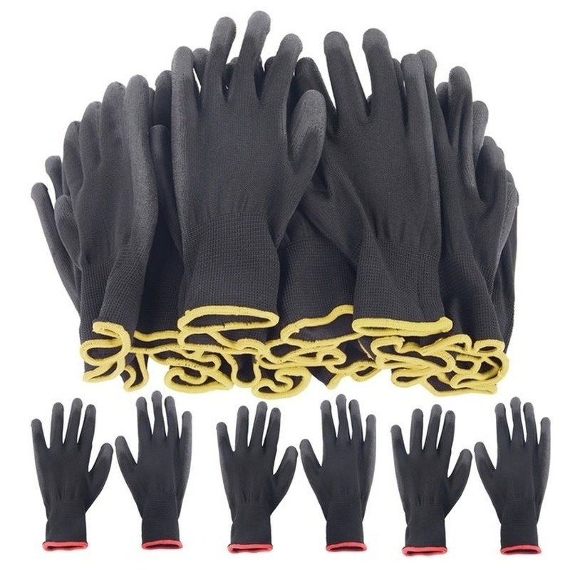 L Builders Protective M Gardening Gloves Safety Nylon Coating