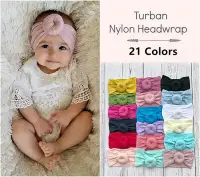 Summer Baby Care Kids Girls Mini Bow knot Hairband Elastic Mini Colorful